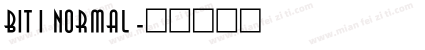 Biti Normal字体转换